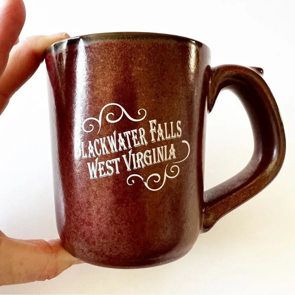 Blackwater Falls West Virginia Pottery Mug Souvenir Heavyweight Coffee Cup WV - Picture 5 of 5